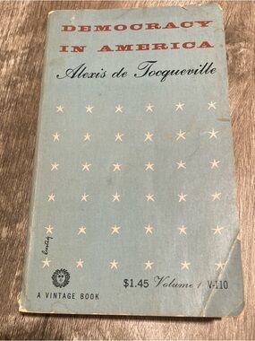 Democracy in America by Alexis de Tocqueville — Soft Blue Decorative Paperback